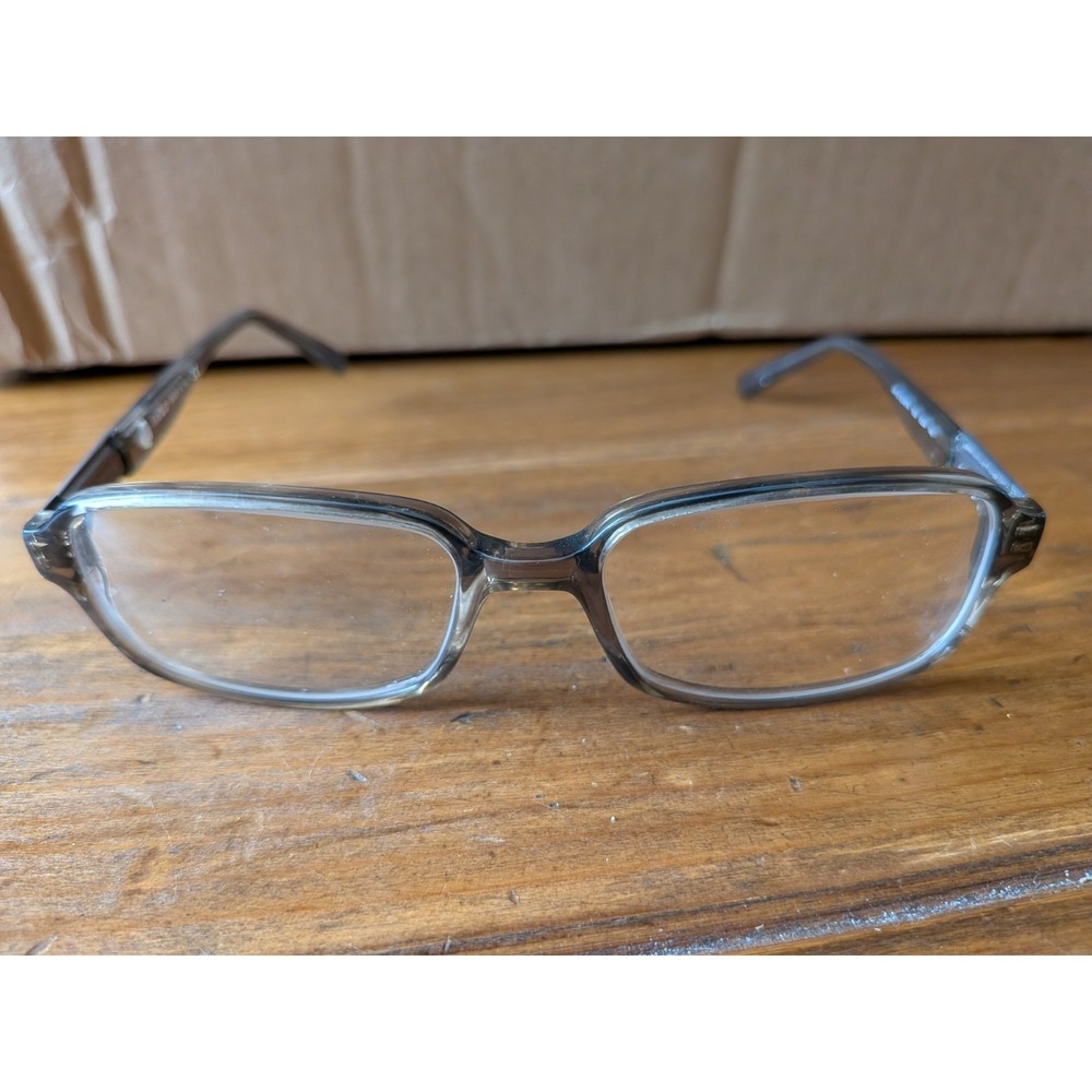 Safilo Elasta 1635 0Q54 Eyeglasses Gray Transparent Full Rim Frames 140 mm